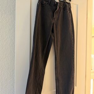 Abercrombie & Fitch Straight Leg Black Jeans
